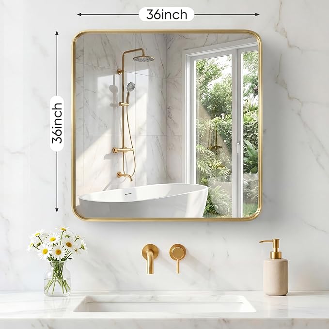NEWBULIG 36X36 Inch Bathroom Mirror - Image 2