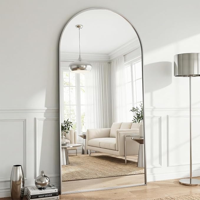 Oversized Full Body Mirror 30x71 inch Arched Full Length Mirror - Image 8