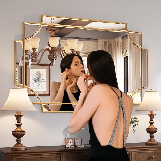Kelly Miller 32"x48" Large Gold Mirror - Image 3