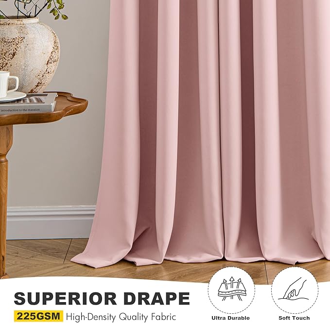 MIULEE Blackout Curtains for Bedroom Living Room 2 Panels, Thermal Insulated - Image 5
