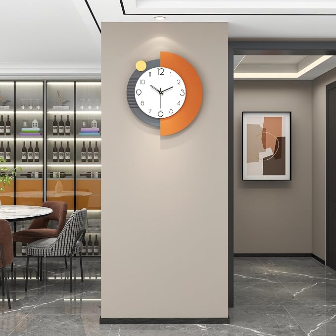 FLEBLE Decorative Wall Clocks Silent Quality Quartz Wall Clock Battery Operated - Image 2