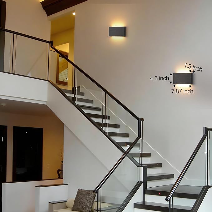 Black Wood wall sconces Lights Indoor - Image 7