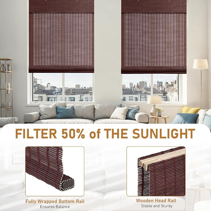SEEYE Cordless Roman Shades - Image 4