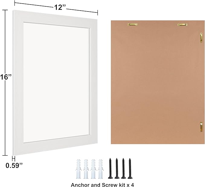 Ruomeng Wall Mirror Rectangle Decorative Mirror 12" x 16" - Image 6