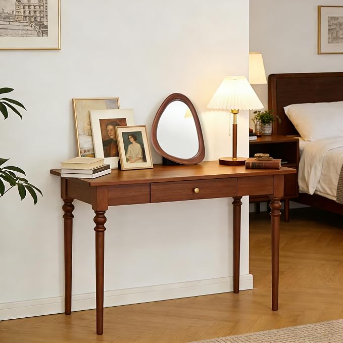 MAGFLERUM Irregular Wall Mirror, 15 * 10 inch Asymmetrical Wood Mirrors - Image 7