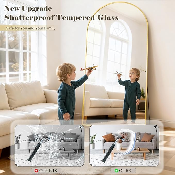 Oversized Full Length Mirror, Room Decor Big Full Body Mirror - Image 5