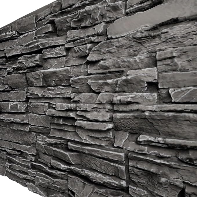 EverStone Canyon Ridge Faux Stone Panel, 45 3/4"W x 24 1/2"H x 1 1/4"D - Image 7