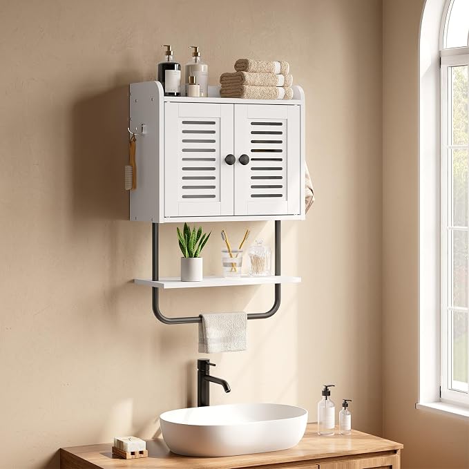 HOOBRO Medicine Cabinet, Double Doors Bathroom Wall Cabinet - Image 2