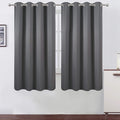 LEMOMO Grey Bedroom Blackout Curtains/52 x 63 Inch Long/Set of 2 Curtain by Lemomo