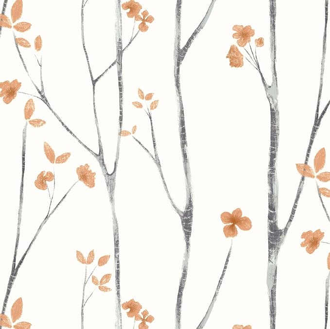Timeet Peel and Stick Wallpaper Boho Floral Wallpaper Tree ContactPaper by Timeet