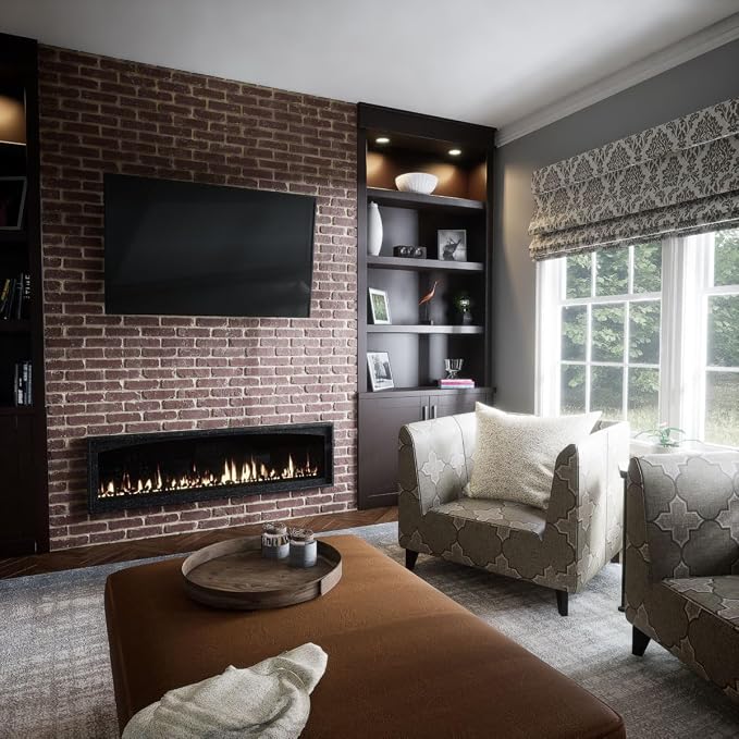 EverStone Aged Brick Faux Brick Panel, 46 7/8"W x 27"H x 1 1/4"D, Old Town Color - Image 11