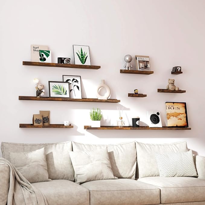 Floating Shelves for Wall Decor, Long Wall Mounted Storage Shelf for Bedroom - Image 6