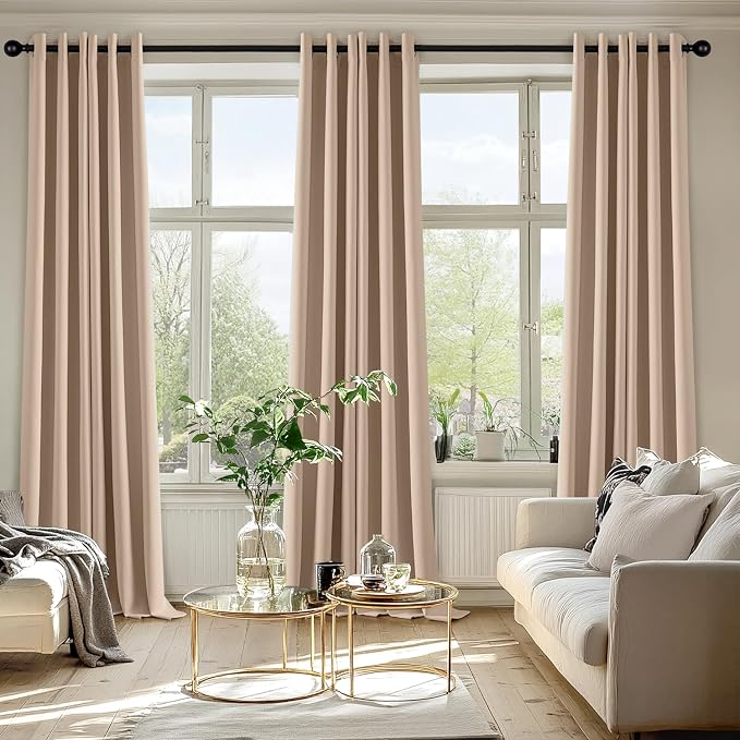 MIULEE Blackout Curtains for Bedroom Living Room 2 Panels, Thermal Insulated - Image 6