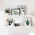 White Floating Shelves for Wall Decor, Long Wall Mounted Storage Shelf for by Unknown