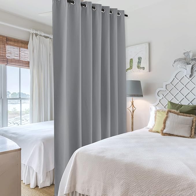 RYB HOME Privacy Curtain for Sliding Glass Door, Light Block Noise Reduce - Image 4