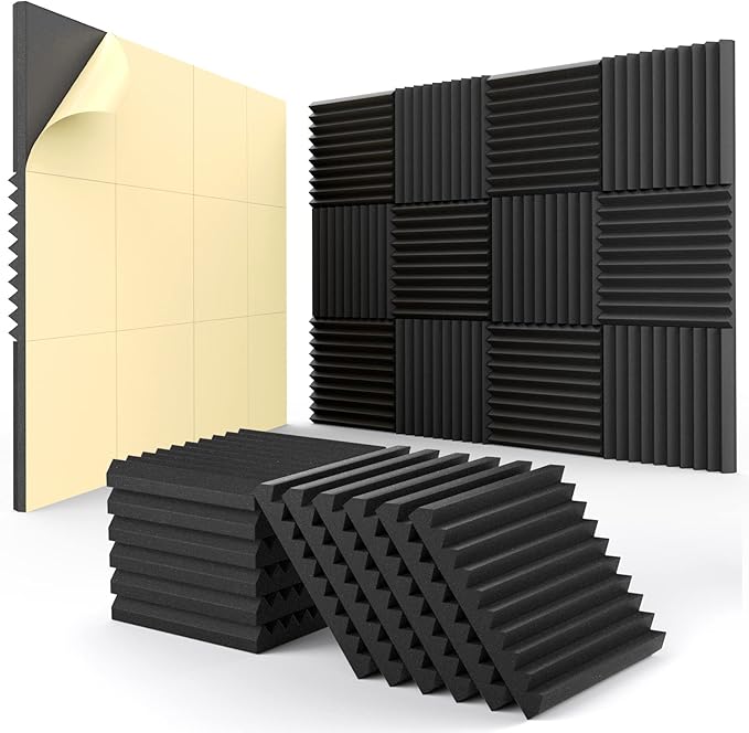 24 Pack Sound Proof Foam Panels by HEMRLY