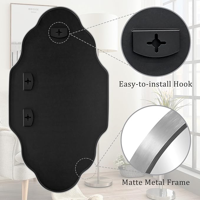 Scalloped Mirror for Bathroom - Image 6