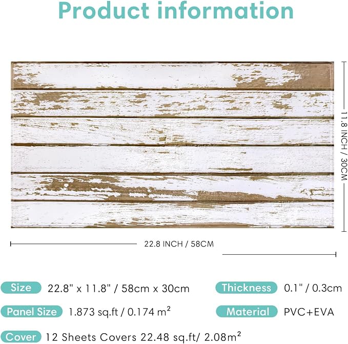 Commomy Faux Wood 3D Wall Panels - Image 6