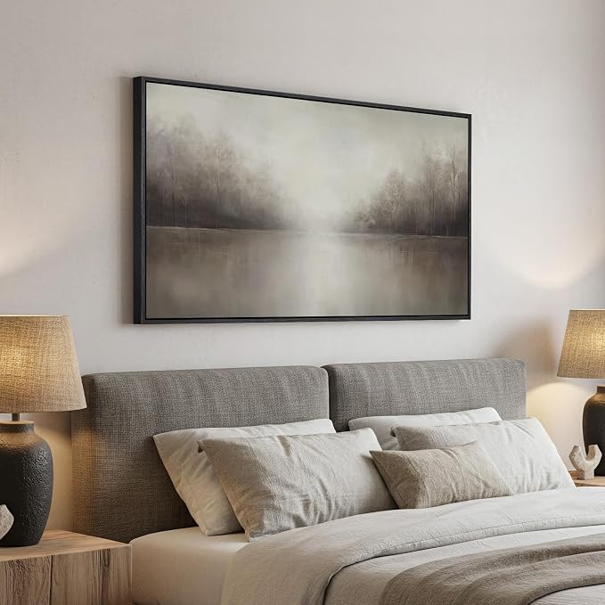 Framed Abstract Landscape Wall Art - Image 3