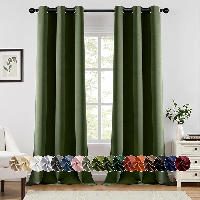 MIULEE Blackout Curtains for Bedroom Living Room 2 Panels, Thermal Insulated by MIULEE