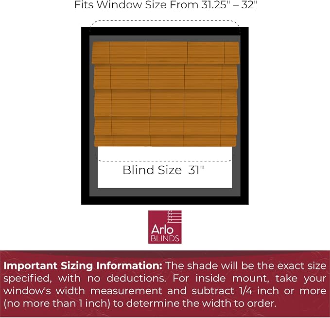ARLO BLINDS Sheer Bamboo Roman Shades - Image 2