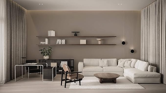 Dimoon 236''x17.7'' Etoupe Peel and Stick Wallpaper Contact Paper Modern Self - Image 7