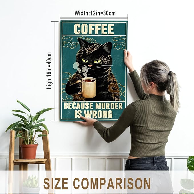 DIHSIEG Inspirational Canvas Wall Art funny bathroom wall art Print Poster - Image 2