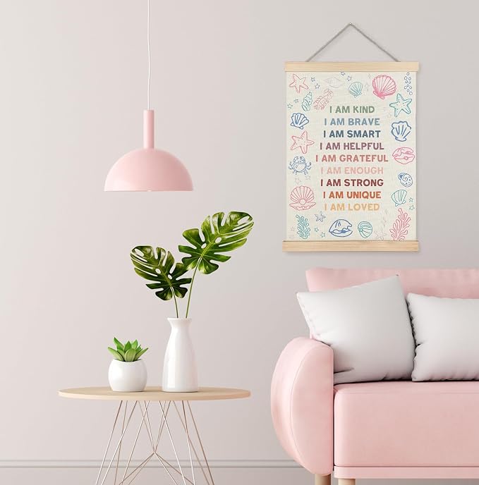 Yomisex Ocean Under the Sea Nursery Kids Wall Art Poster, Positive Affirmations - Image 4