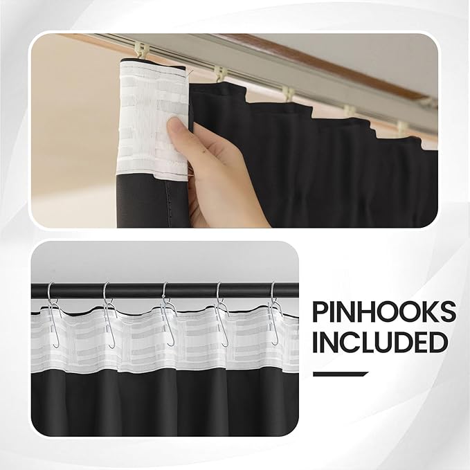 Floor to Ceiling Curtains for Wall Ceiling Mount Track, Room Separator Extra - Image 3