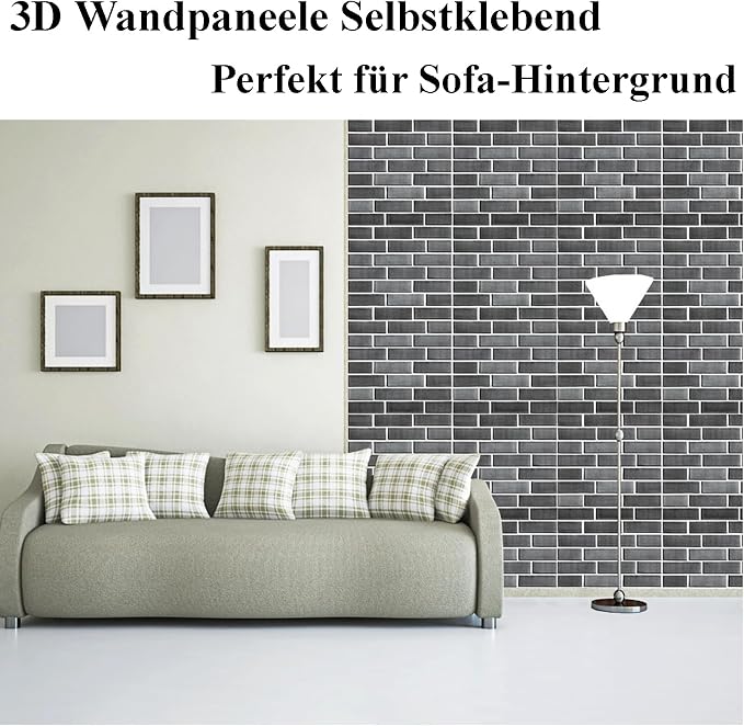 3D Wall Panels Peel and Stick, 3D Brick Wallpaper Peel and Stick, 10 Pack - Image 6