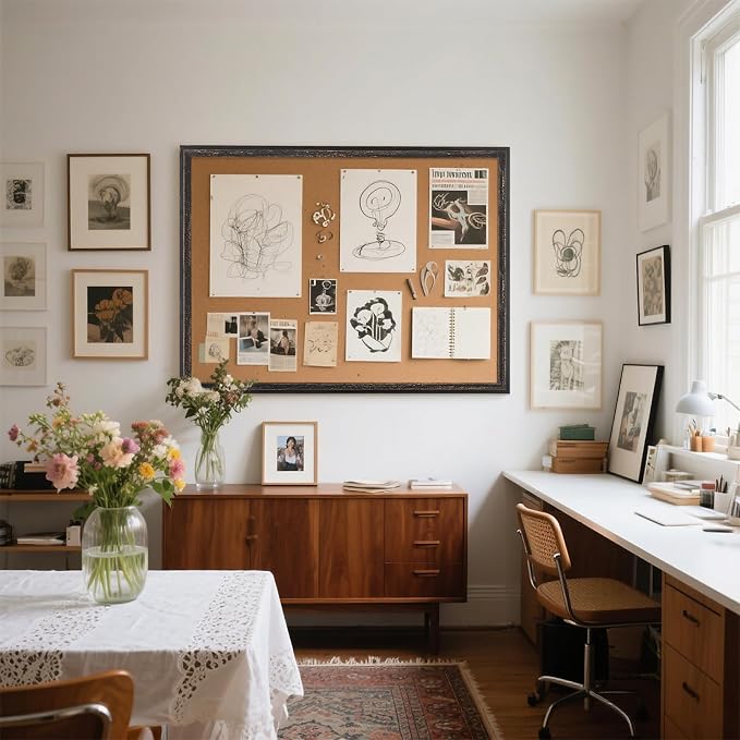 Large Cork Board Bulletin Board - Image 2