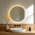 20 Inch Round LED Bathroom Mirror by Unknown