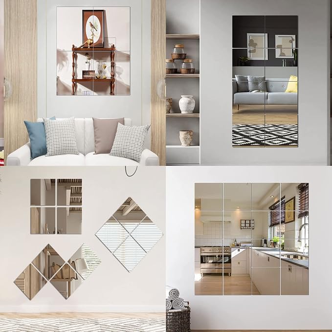 10Pcs Acrylic Mirror Tiles for Wall Decor, Living Room, Tables Centerpieces - Image 7
