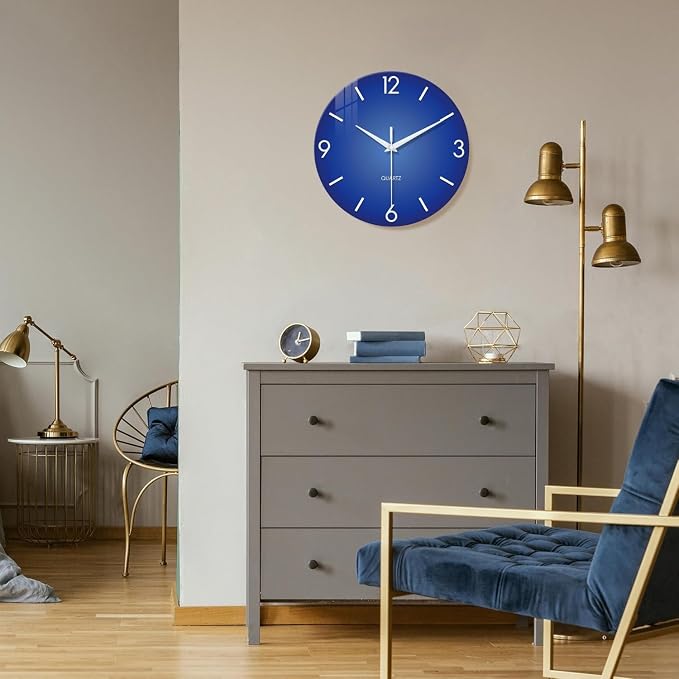 XFM Modern Wall Clock 16 Inch Silent Non-Ticking Wall Clocks Battery Operated - Image 3