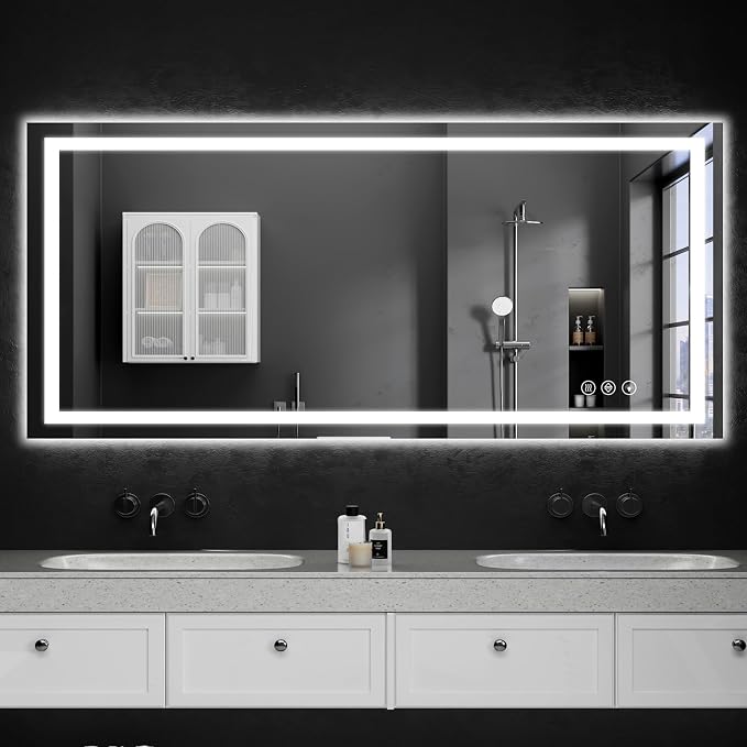 55"x30" LED Bathroom Mirror - Image 9