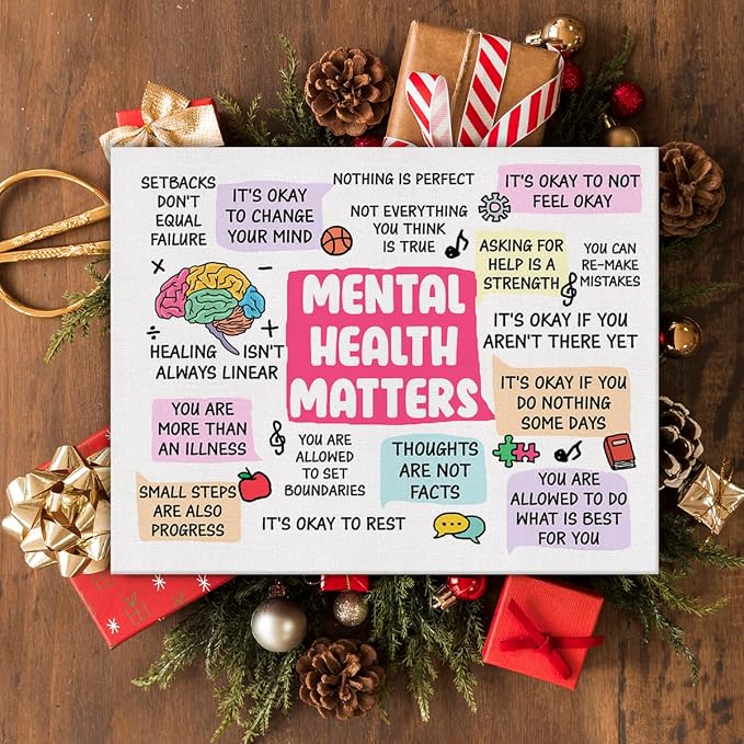 Hijie Therapy Office Mental Health Poster Canvas Wall Art - Image 5