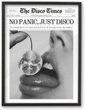 iHery Premium Natural Black OAK Wood 16x20in No Panic Just Disco Trendy Framed by iHery