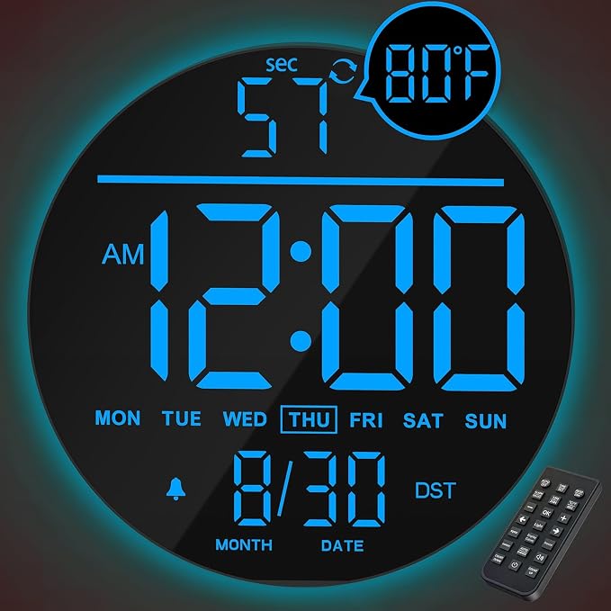 JALL 10" Large Digital Wall Clock by JALL