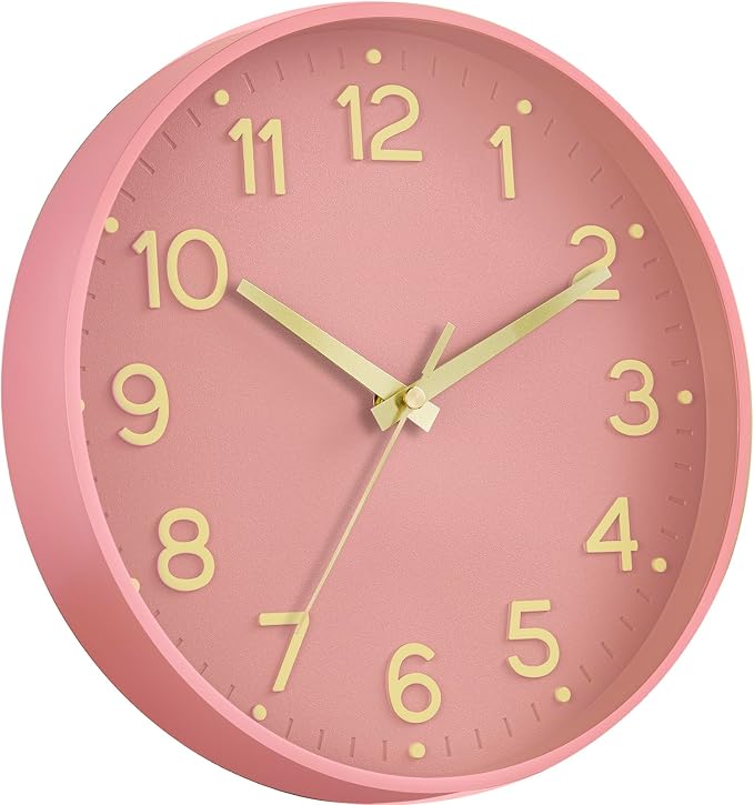 Roymnie Silent Wall Clocks Battery Operated 10 Inch-Modern Non Ticking Analog - Image 8