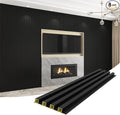 8-Pack WPC Wall Panels 108’’ x 6.1’’ 3D Slat Wall Panel Acoustic Wall Paneling by Unknown