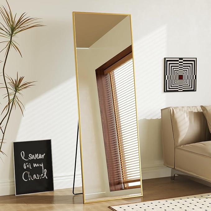 Sweetcrispy 58"x19" Full Length Mirror, Leaning or Standing Full Body Mirror by Sweetcrispy