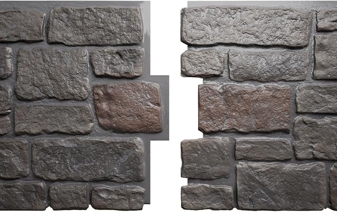 EverStone Cobblestone Faux Stone Panel, Earth Color - Image 8
