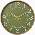HZDHCLH Modern Wall Clocks Battery Operated, 10 inch Olive Green Clock by HZDHCLH
