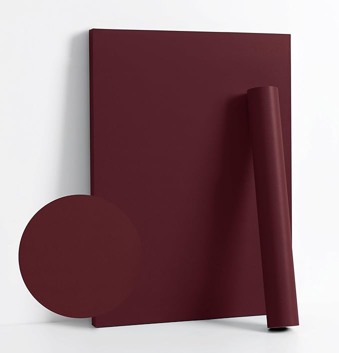 Dimoon 118''x17.7'' Red Peel and Stick Wallpaper Contact Paper Modern Self by DIYYOURMOON