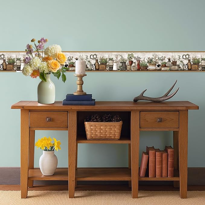 Farmhouse Peel and Stick Wallpaper Border - Image 6