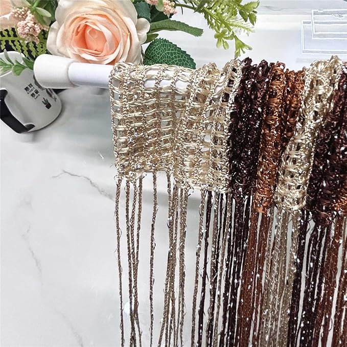ave split Decorative Door String Curtain Wall Panel Fringe Window Room Divider - Image 2