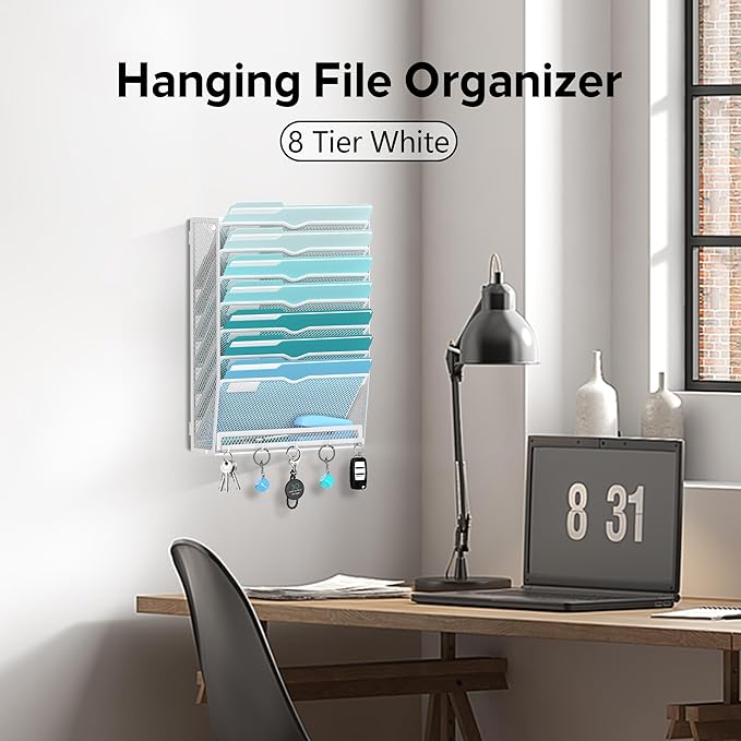 8-Tier Hanging Wall File Organizer - Image 5