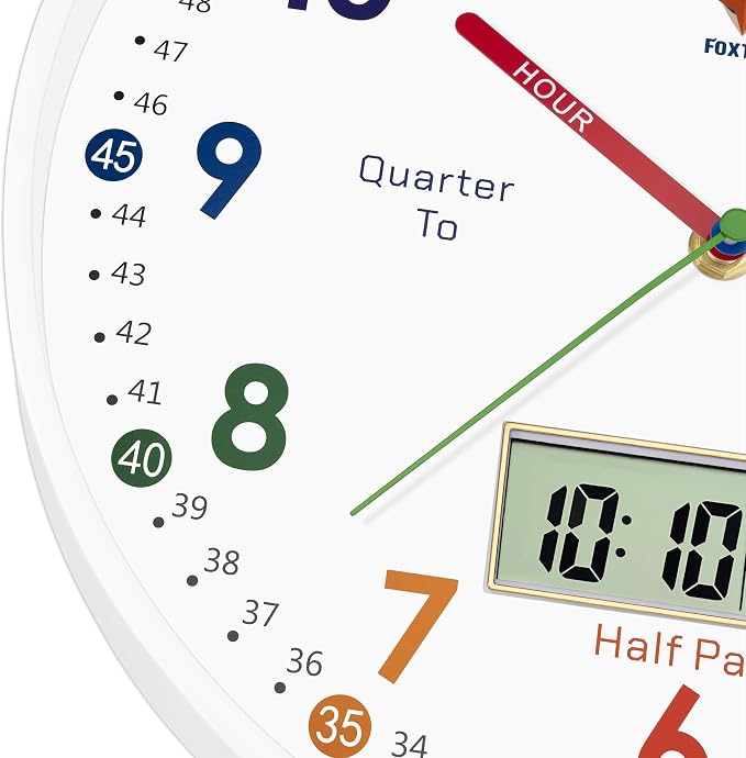 Foxtop Digital and Analog Learning Clock - Image 6
