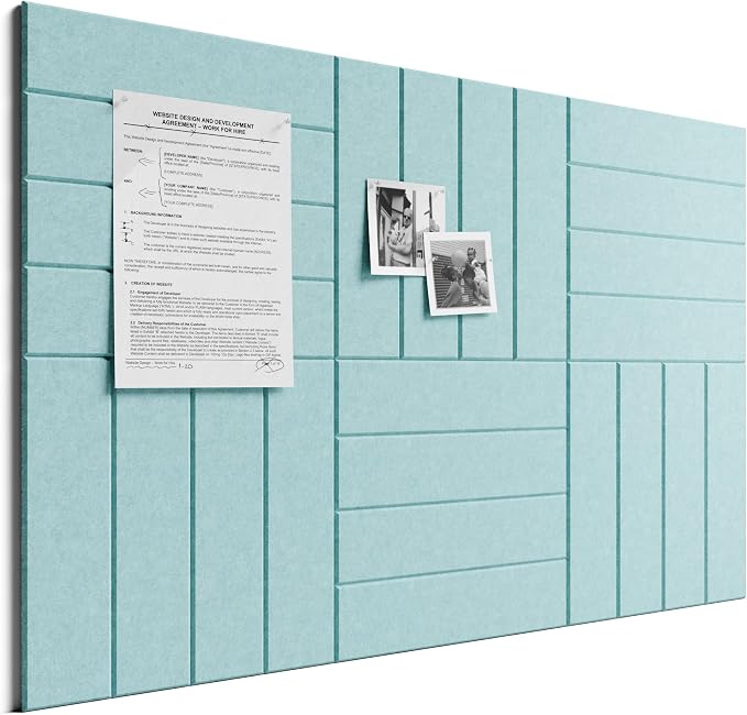 Bumusty Large Cork Board Alternative-36 x 24" Felt Bulletin Board Tiles by BUMUSTY