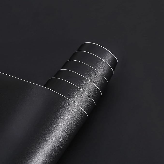 Arthome 11.8''x100'' Black Contact Paper, Self Adhesive Wallpaper Waterproof by ArthomeWALLDECOR
